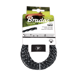 Bradas Rezna nit za trimere, Twist, 1.6 mm x 15 m, Crno-bela