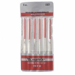 MTX Set dijamantskih turpija , 6 delova, 140x50x3