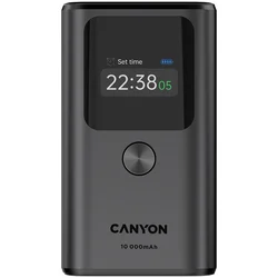 CANYON power bank OnPower 130 TFT 10000 mAh PD30W Dark Grey