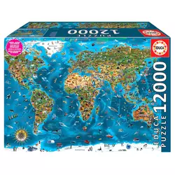 EDUCA puzzle Čudeži sveta 12000, 12000 kosov