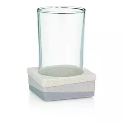 KUPATILSKA ČAŠA braon, bež plastika, staklo