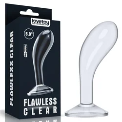 Flawless clear glass butt plug