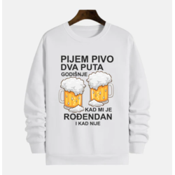 MAFIMI Duks Pijem pivo dva puta godišnje, Beli