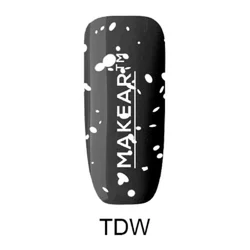 TOPY TOP DOTS WHITE (no wipe) završni sloj sa belim česticama za pedikir i manikir 8ml |MAKEAR COSMETICS| Kozmo