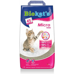 Biokats Micro Fresh pijesak za mačji zahod, 14 l