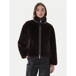 PINKO Krzno 106013 A1ZM Rjava Regular Fit