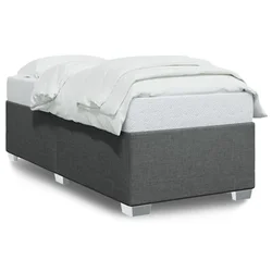 Vidaxl Posteljni okvir temno siv 80x200 cm blago