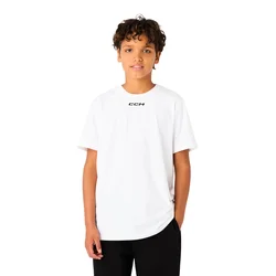 Otroška majica CCM Team SS Tee White S