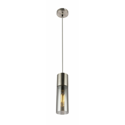 Viseća lampa, nikl mat, 1x E27