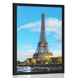 Plakat čudovita panorama Pariza - 30x45 white
