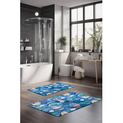 Lessentiel Maison Set prostirki za kupatilo CT-5291, 2 Komada, Plava