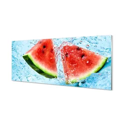 tulup.si Slika na steklu Lubenica vode 140x70 cm 4 obešalnika
