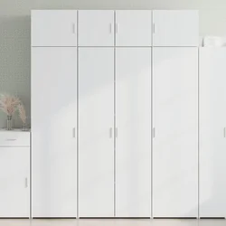 Ormarić za pohranu bijeli 80 x 42,5 x 225 cm konstruirano drvo