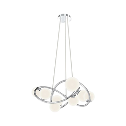Wofi 7014-807 - LED luster na sajli NANCY 8xG9/3,5W/230V sjajni hrom