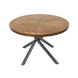 Miza Berwyn 2810 Temno rjava, Črna, 75cm, MDF plošča, Kovina