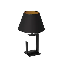 Stona lampa 1xE27/60W/230V 45 cm crna/zlatna