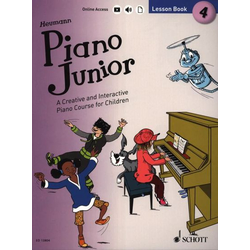 HEUMANN:PIANO JUNIOR LESSON BOOK 4+AUDIO ACCESS