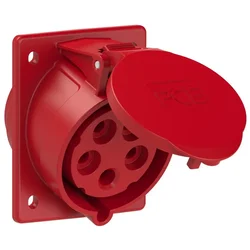 PCE Kotna vtičnica 32A 400V 3P+Z+N 87x97mm IP44
