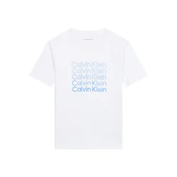 Calvin Klein Jeans Majica LVCKSJA10B Bela Regular Fit