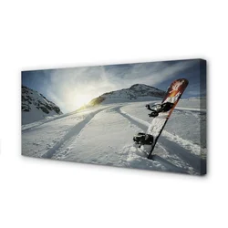 tulup.si Slika na platnu Odbor v sneg gore 100x50 cm