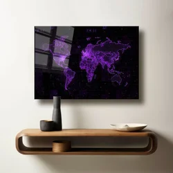 Wallity Dekorativna slika na kaljenom staklu, 50x70cm, Šarena