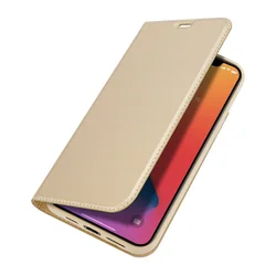 Knjigasta futrola DUX DUCIS Skin Pro za Apple iPhone 12 Pro Max - Zlatna KP24526