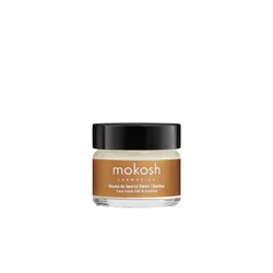 MOKOSH Maska za lice protiv bora i lifting efekat sa vitaminom E i eteričnim uljima crvenih algi i bambusa mini 15 ml