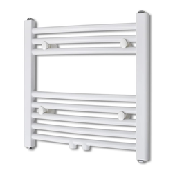 vidaXL Kopalniški Cevni radiator za Centralno z Zaobljenimi Cevmi 480x480 mm