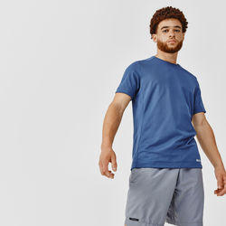 Prozračna majica za trčanje Kalenji Dry muška plavo-siva