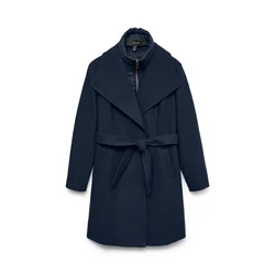 VERO MODA Prehoden plašč temno modra