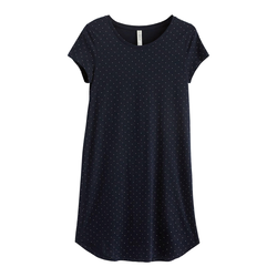 Lindex Spalna srajca temno modra/off-bela