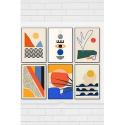 Wallity Dekorativna slika Artsycllct11, 33x48cm, 6 delova