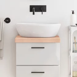 Kupaonska radna ploča 40x30x(2-6) cm netretirano masivno drvo