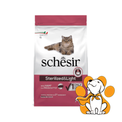 Schesir Cat Sterilized & Light With Hum 10kg, Hrana Sa Smanjenim Udelom Masti