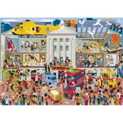 GIBSONS Puzzle Buckinghamska palača - Pod pokrovom 1000 kosov