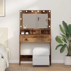 Toaletni stol Staro drvo 75,5 x 41 x 135 cm Konstruirano drvo