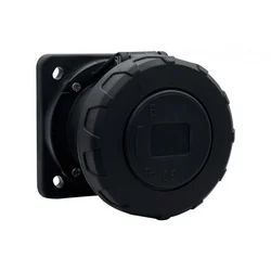 shumee Ravna vtičnica 16A/5P 380V-415V /FE/ IP67 črna F7.0171