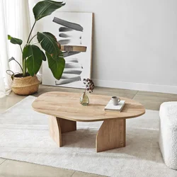 Hanah Home Klub sto Rock, 105x35x65 cm, Bež