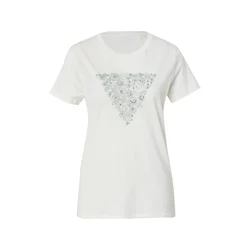 GUESS Majica FAUX pastelno zelena/bela