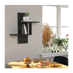 HANAH HOME Zidna polica Mill Anthracite