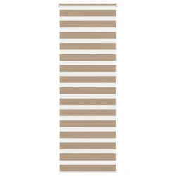 Zebra zavjesa Pješčano smeđa 75x230 cm Širina tkanine 70,9 cm Poliester