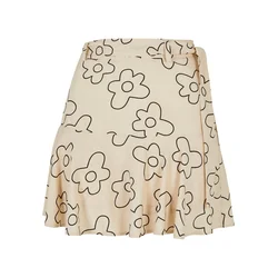 Womens viscose Mini Skort soft seagrass flower