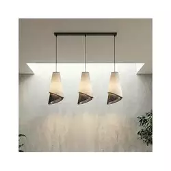 Luster na sajli MODA 3xE27/15W/230V siva/crna