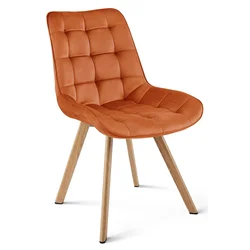 Jedilni stol SORIA VELVET, terakota