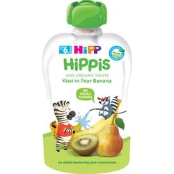 HIPP Voćni pire za bebe kruška, banana i kivi 100g 6M+