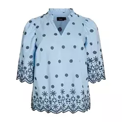 Zizzi Bluza Eviola  svetlo modra / temno modra