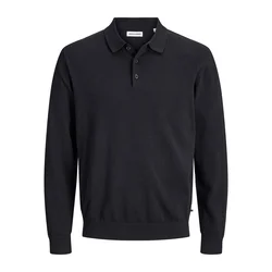 JACK & JONES Pulover JJEBasic črna