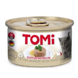 TOMI Cat konzerva za mačke mousse Kitten - Piletina 12x85g