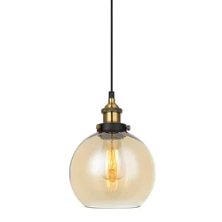 ITALUX MDM-4330/1 GD+AMB - Luster na sajli CARDENA 1xE27/40W/230V