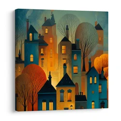 Slika praznične luči domov - 30x30
